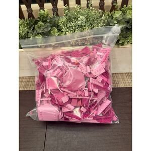 2.5 lbs of Pink & Magenta  Lego Bricks. 100% Authentic Parts And pieces!